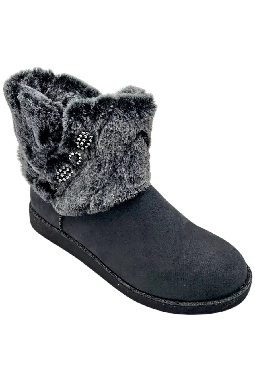 Bebe Women's Larabelle Booties Gray Muiti - Medium